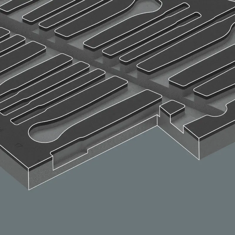 Wera 150125 Pěnová vložka 9735 Očkoploché ráčnové klíče 6007 Joker 1 - 12 ks (W05150125001), W05150125001