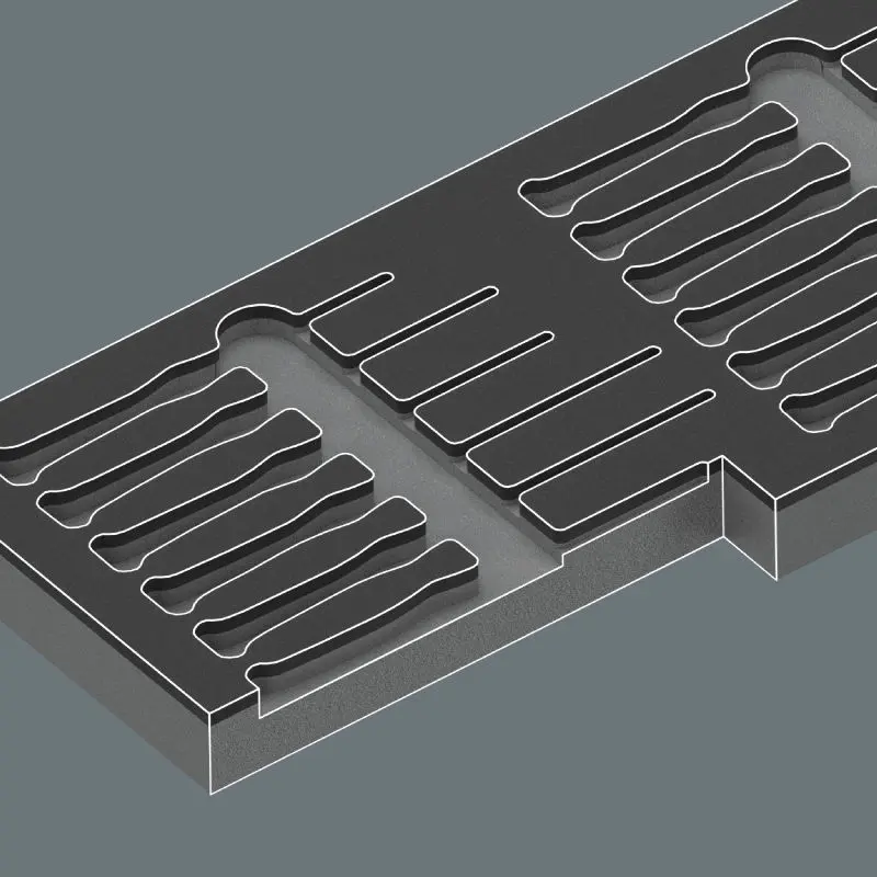 Wera 150107 Pěnová vložka 9716 Šroubováky pro elektroniku Kraftform Micro Set 2 - 13 ks (W05150107001), W05150107001