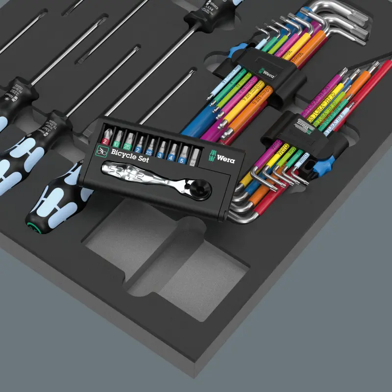 Wera 150160 Pěnová vložka 9760 Nářadí z nerezové oceli pro univerzální použití Sada 1 - 36 ks (W05150160001), W05150160001