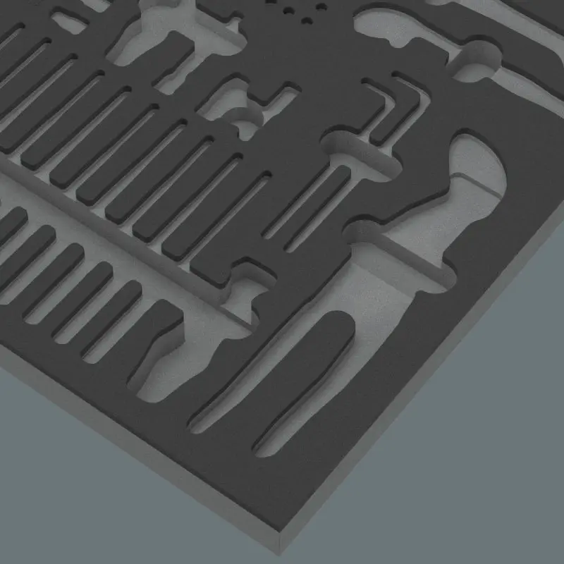 Wera 137353 Pěnová vložka 9853 Prázdná pro nářadí Kraftform Kompakt Údržba 1 - 45 ks (W05137353001), W05137353001