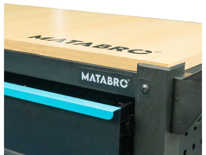 Dílenský vozík s nářadím Matabro MB-TC06, 12 zásuvek, Modrý - 360 ks (OZMBTC06)