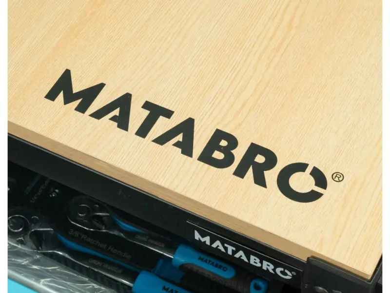 Dílenský vozík s nářadím Matabro MB-TC06, 12 zásuvek, Modrý - 360 ks (OZMBTC06)