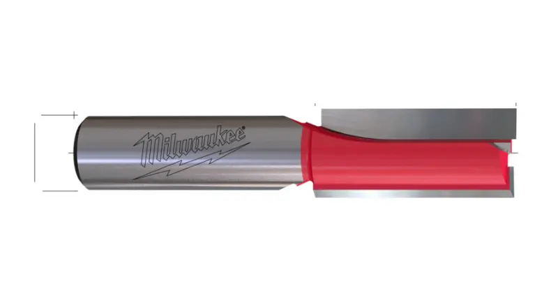 Rovná frézka průměr 15mm Milwaukee RTR B. S12 Straight 2C 15/70MM, 1ks, 4932501171