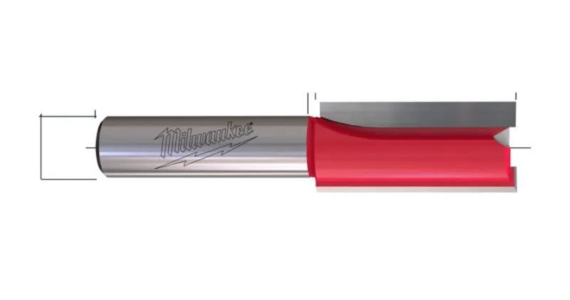 Rovná frézka průměr 18mm Milwaukee RTR B. S12 Straight 2C 18/80MM, 1ks, 4932501172