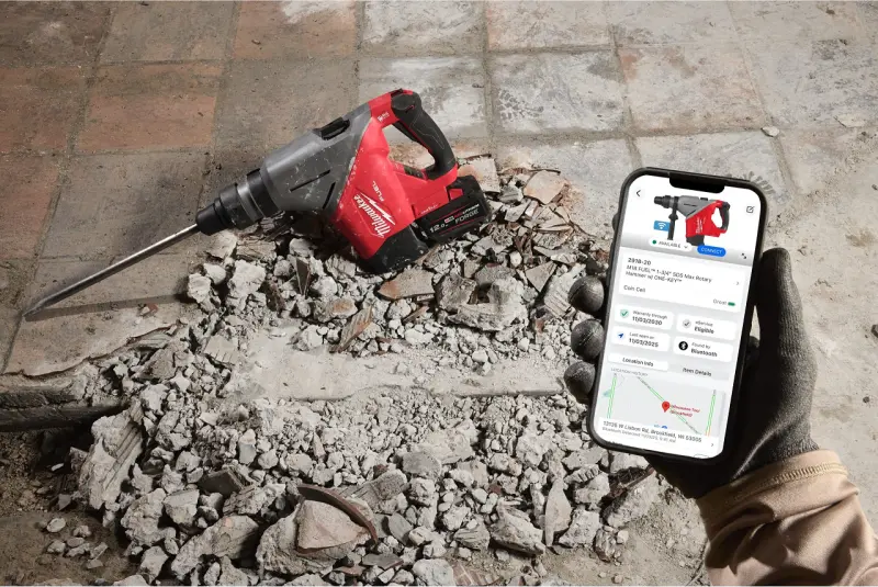 Aku vrtací a sekací kladivo Milwaukee M18 FHACO745-122C 45MM SDS-Max, ONE-KEY, 2x aku M18 FB12 + M12-18 FC + kufr,  4933493446