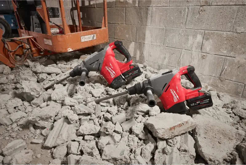 Aku vrtací a sekací kladivo Milwaukee M18 FHACO745-122C 45MM SDS-Max, ONE-KEY, 2x aku M18 FB12 + M12-18 FC + kufr,  4933493446