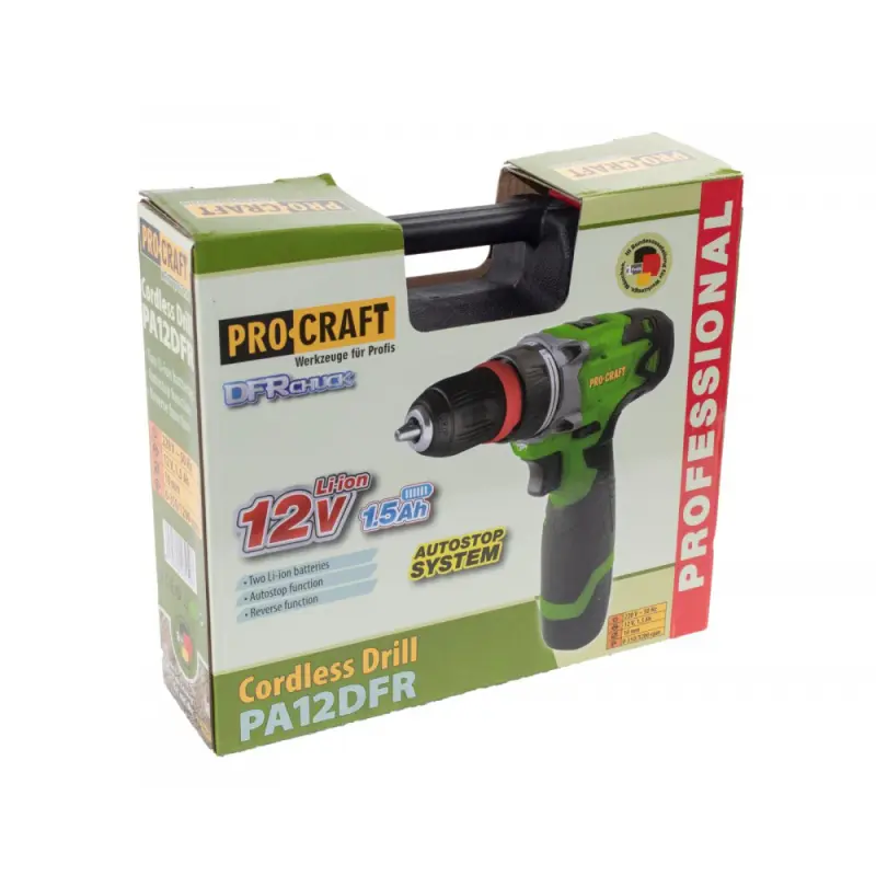 Aku vŕtací skrutkovač Procraft PA12DFR | PA12DFR