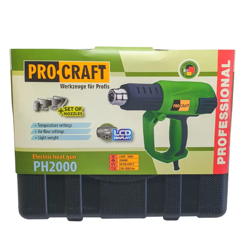 Pištoľ teplovzdušná PROCRAFT PH1800 | PH1800