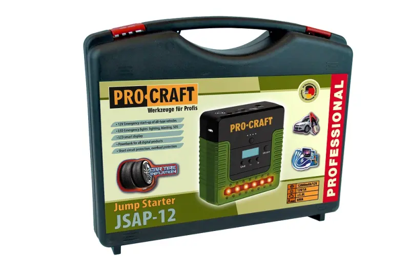Štartovací zdroj s funkciou kompresora Procraft JSAP-12 | JSAP-12