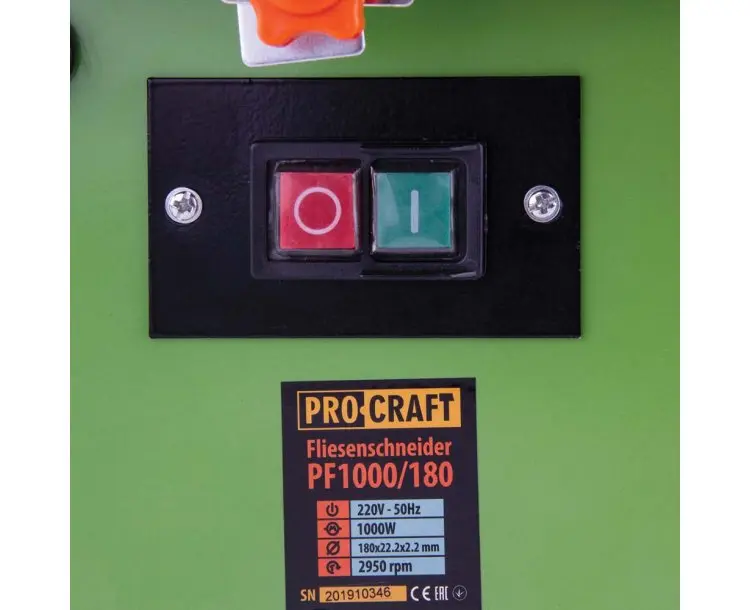 Elektrická rezačka na dlažbu Procraft PF1000/180 | PF 1000/180