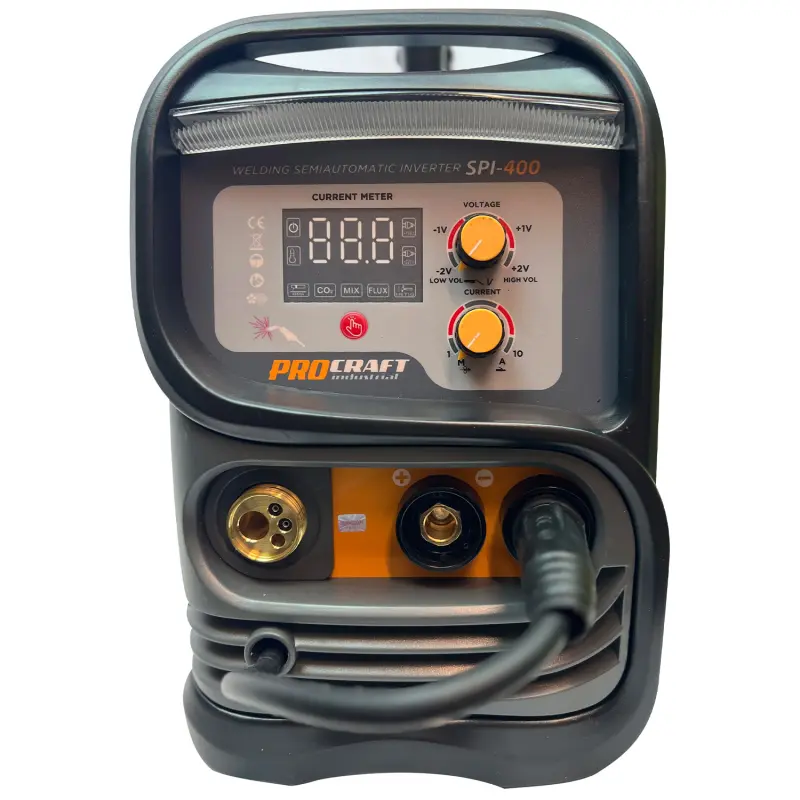 Zvárací poloautomatický invertor (CO2) MIG/MAG, MMA Procraft SPI-400 (20-200A) | SPI-400