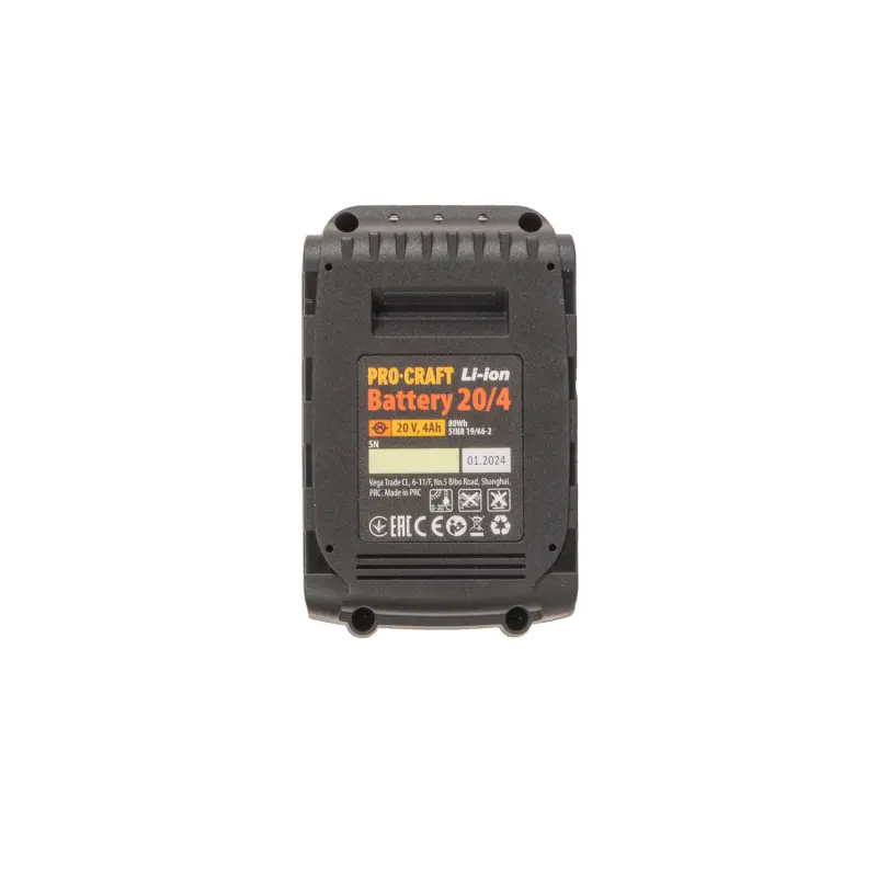 Batéria akumulátorová 20V Li-ion, 4000mAh Procraft 20/4 | 20/4