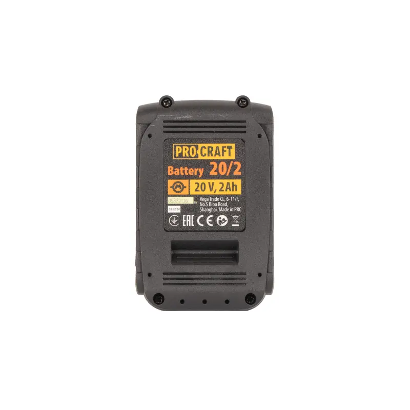 Batéria akumulátorová 20V Li-ion, 2000mAh Procraft 20/2A | 20/2A