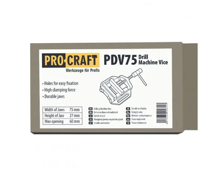 Zverák pod vŕtačku Procraft PDV75 | PDV75