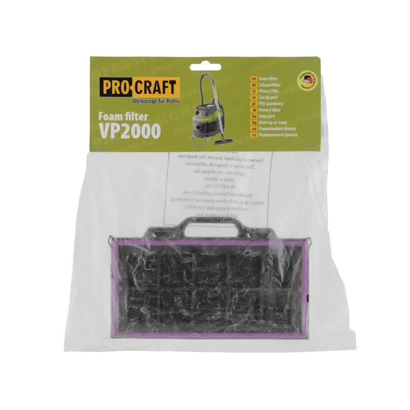 Penový filter pre priemyselný vysávač Procraft VP2000 | FPVP2000