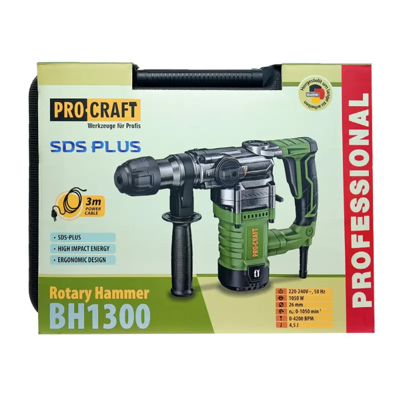 Kombinované vŕtacie a sekacie kladivo Procraft BH1300, SDS Plus | BH1300