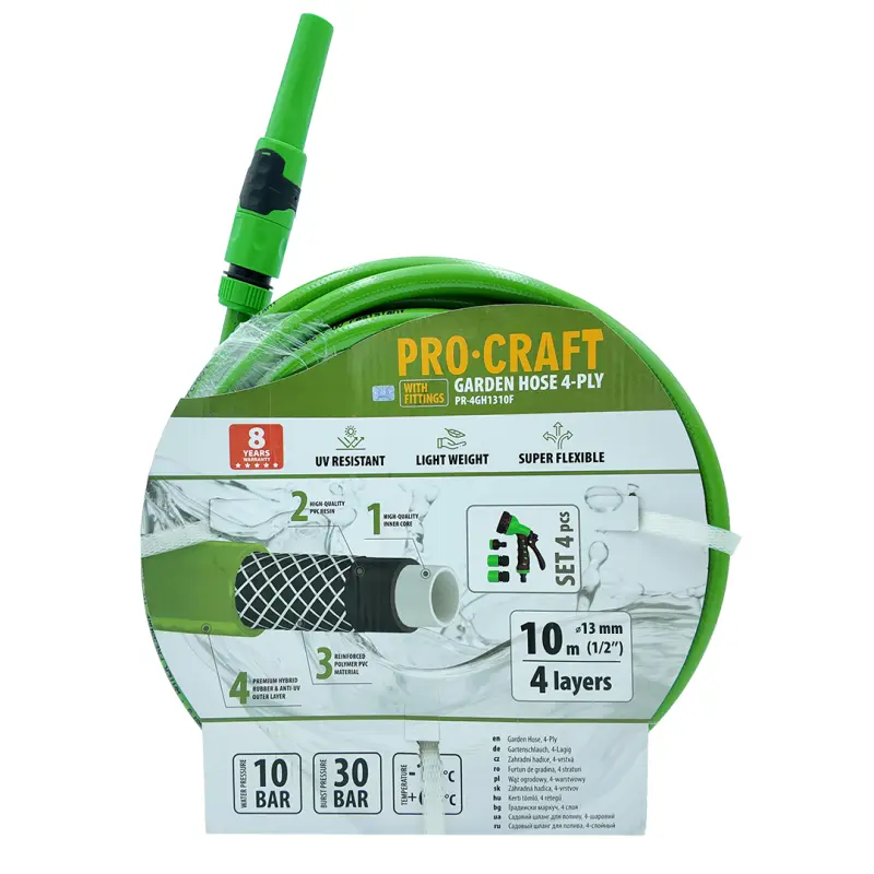 Zelená záhradná hadica Procraft PR-4GH1310F | PR-4GH1310F