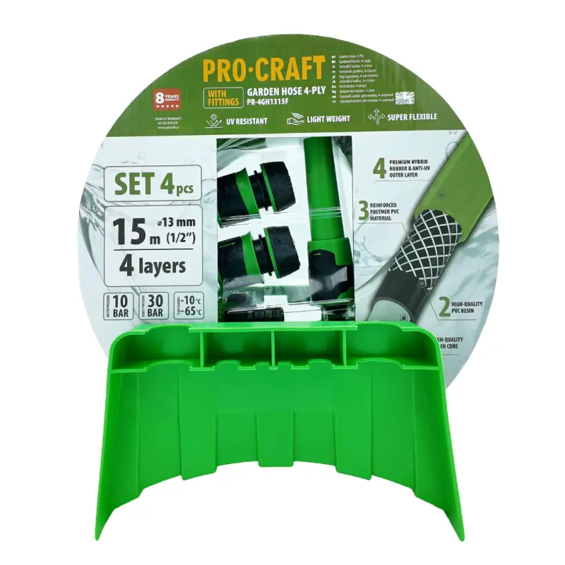 Zelená záhradná hadica Procraft PR-4GH1315F | PR-4GH1315F