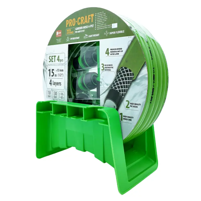 Zelená záhradná hadica Procraft PR-4GH1315F | PR-4GH1315F