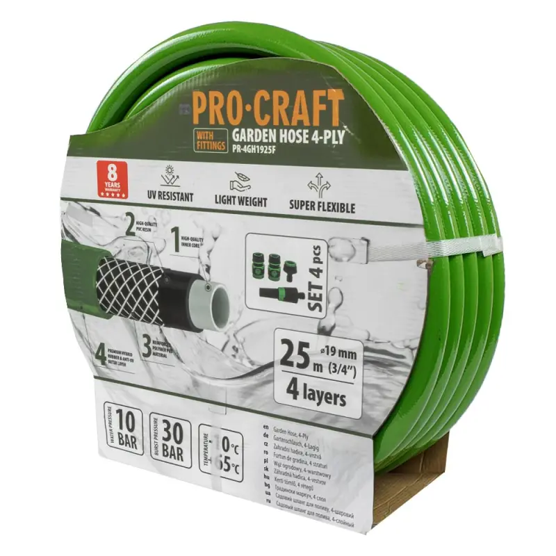 Zelená záhradnou hadicou Procraft PR-4GH1925F | PR-4GH1925F