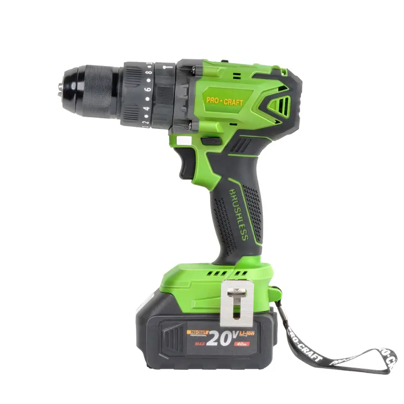 Aku vŕtací skrutkovač s príklepom Procraft SPA18BL Brushless so sadou bitov DBS-101 | SPA18BL/DBS101