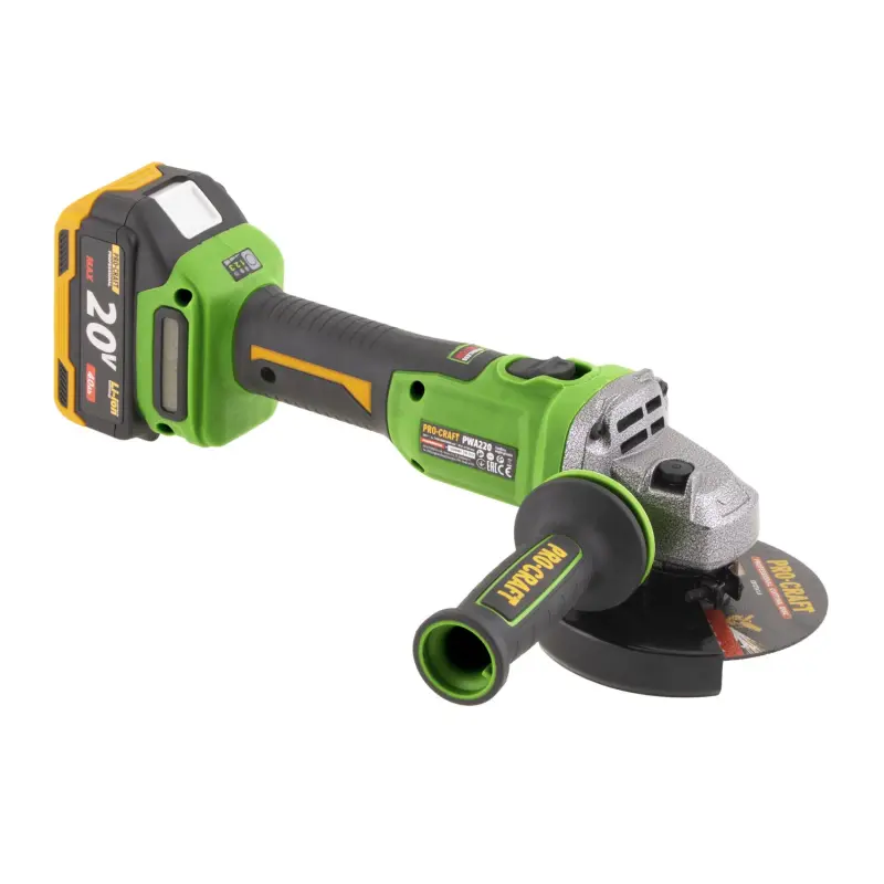 Aku úhlová bruska Procraft PWА220, 125mm