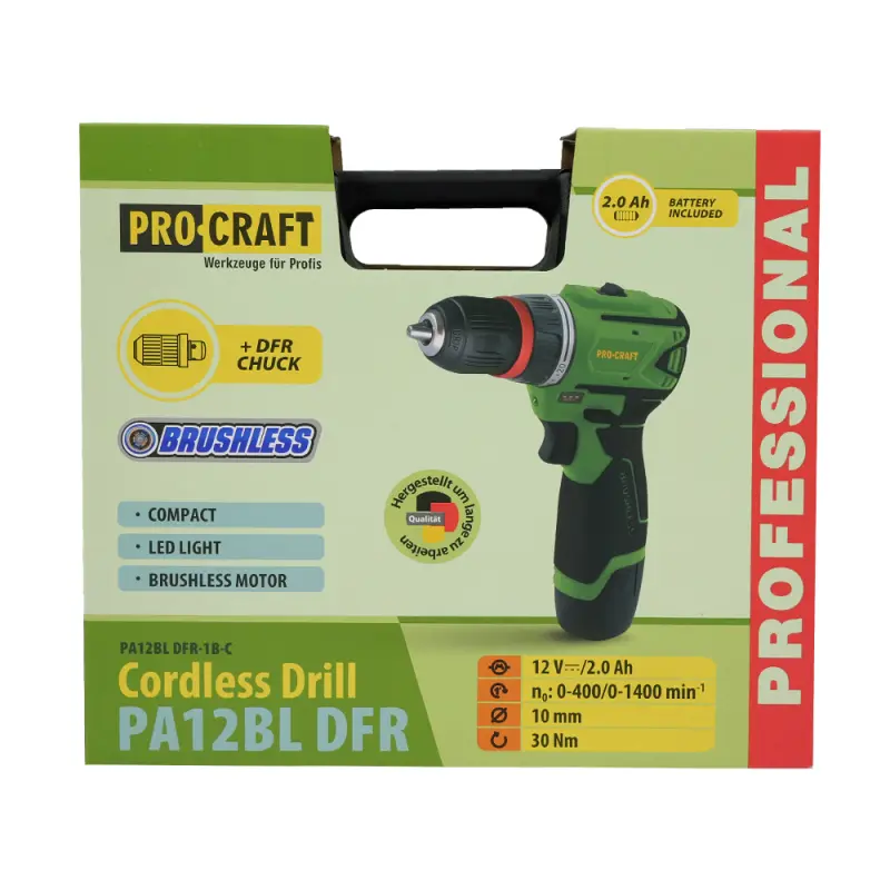 Aku skrutkovač Procraft PA12BL DFR | PA12BL DFR