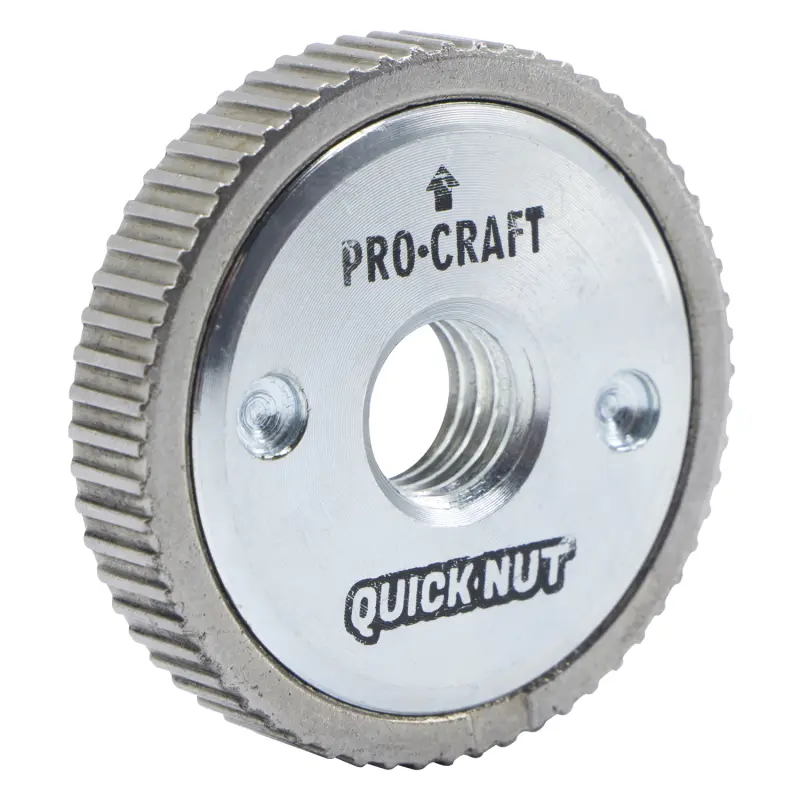 Brúska uhlová Procraft PW1050 + rýchloupínacia matica, 10x rezný kotúč, 2x lamelový kotúč | SPW1050/RM14