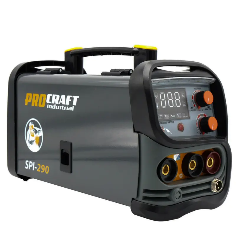 Kombinovaná invertorová zváračka Co Flux - trubičkový drôt, MMA, TIG lift Procraft SPI-290 | SPI-290