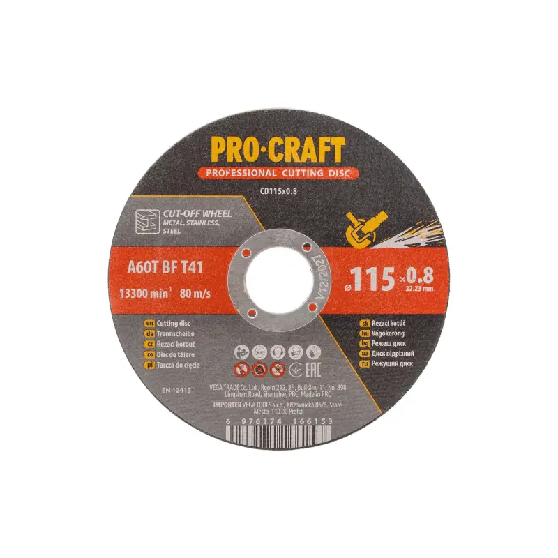 Rezný kotúč Procraft CD115x0.8 | CD115x0.8
