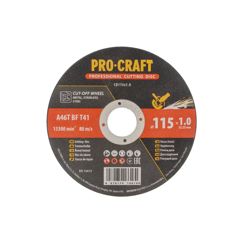 Rezný kotúč Procraft CD115x1.0 | CD115x1.0