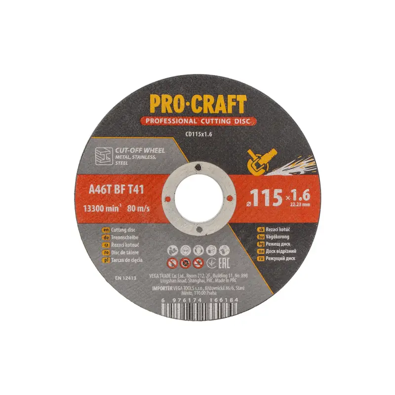 Rezný kotúč Procraft CD115x1.6 | CD115x1.6
