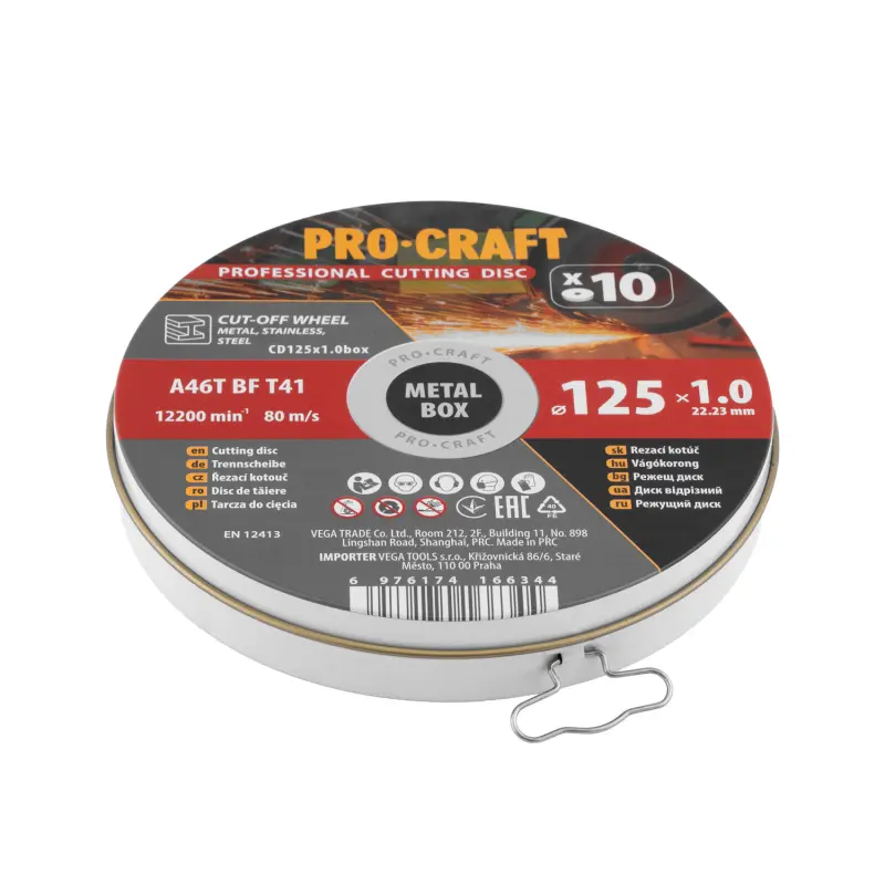 Sada rezných kotúčov Procraft CD125x1.0b | CD125x1.0b