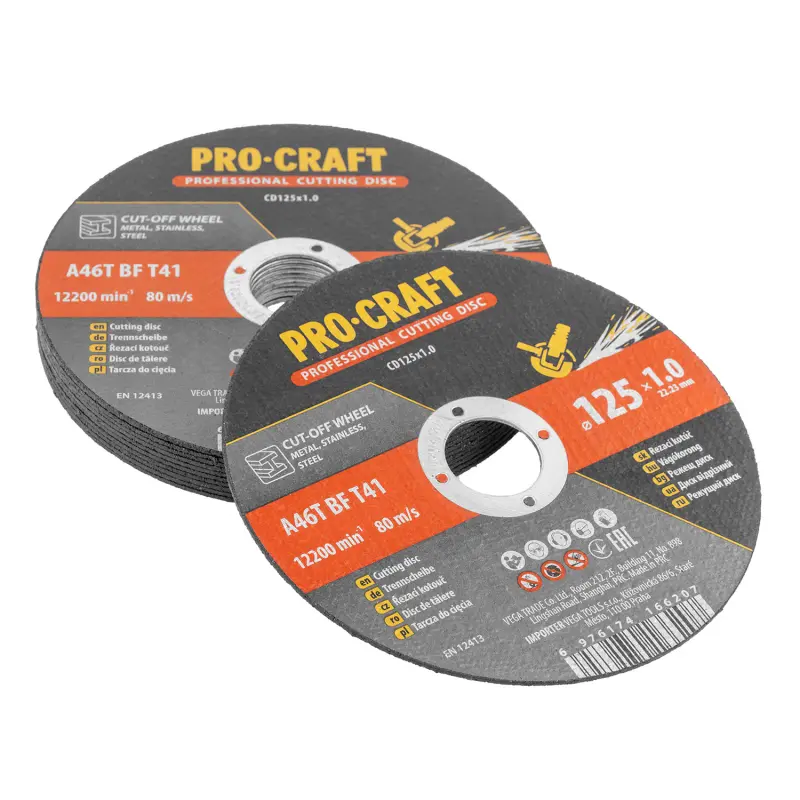 Sada rezných kotúčov Procraft CD125x1.0b | CD125x1.0b