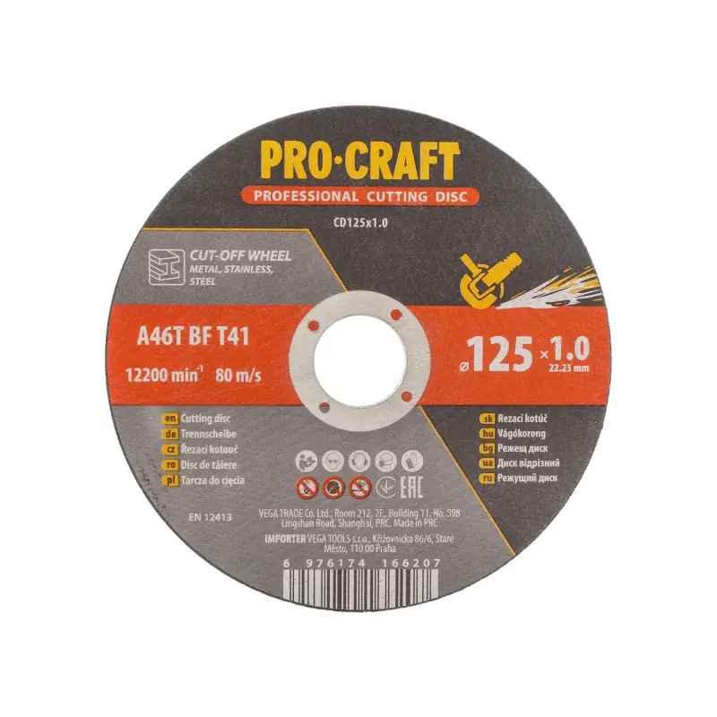 Sada rezných kotúčov Procraft CD125x1.0b | CD125x1.0b