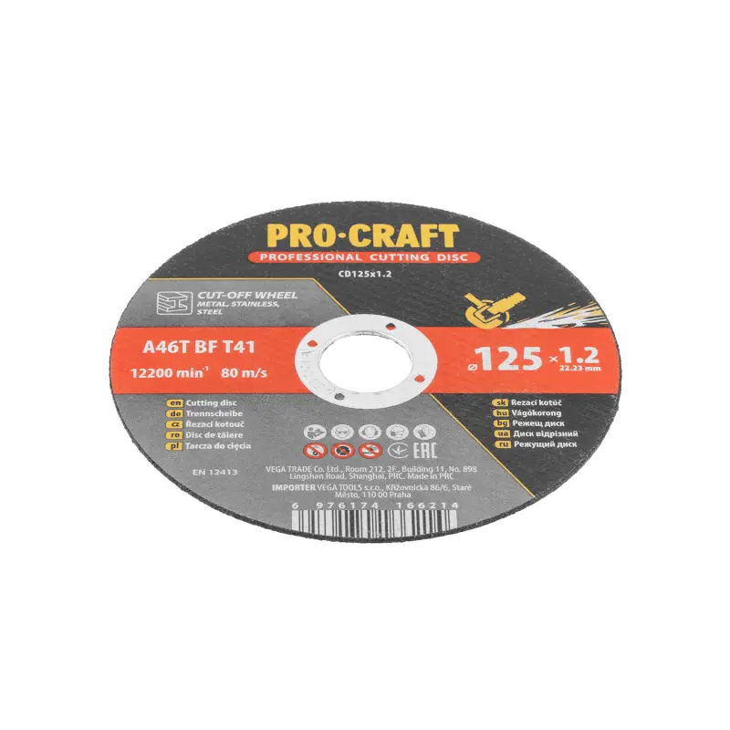 Sada rezných kotúčov Procraft CD125x1.2b | CD125x1.2b
