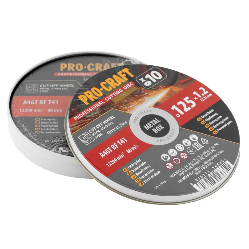 Sada rezných kotúčov Procraft CD125x1.2b | CD125x1.2b