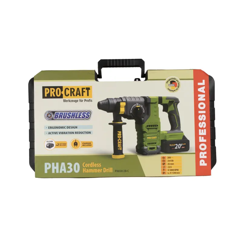 Aku vŕtacie kladivo Procraft PHA30 SDS Plus | PHA30