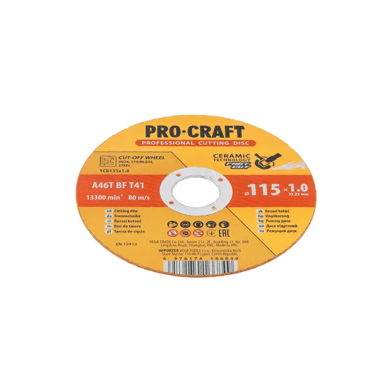 Keramický rezný kotúč Procraft YСD115x1.0 | YCD115x1.0