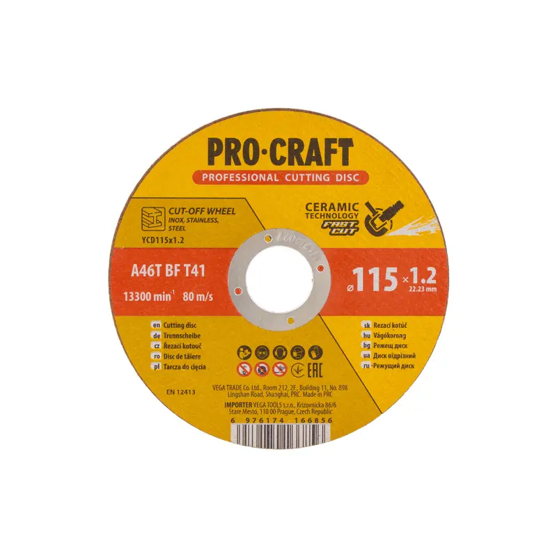 Keramický rezný kotúč Procraft YСD115x1.2 | YCD115x1.2