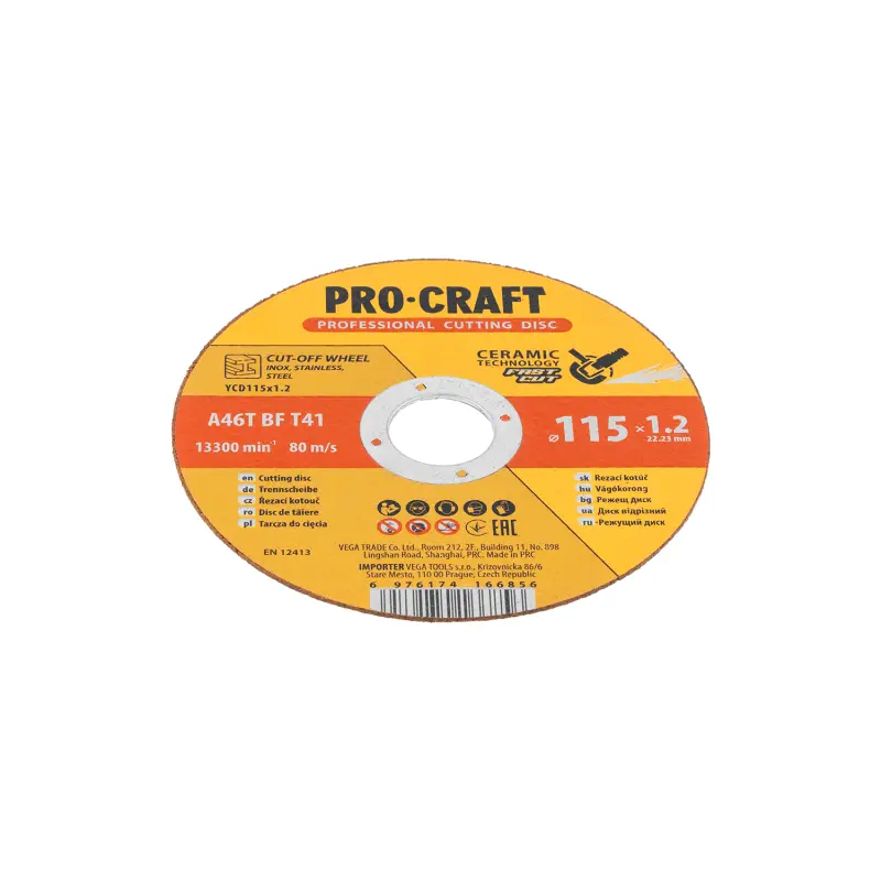 Keramický rezný kotúč Procraft YСD115x1.2 | YCD115x1.2