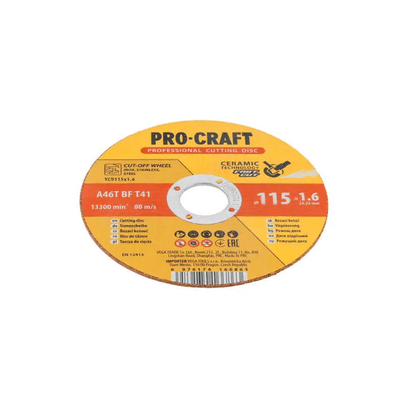 Keramický rezný kotúč Procraft YСD115x1.6 | YCD115x1.6