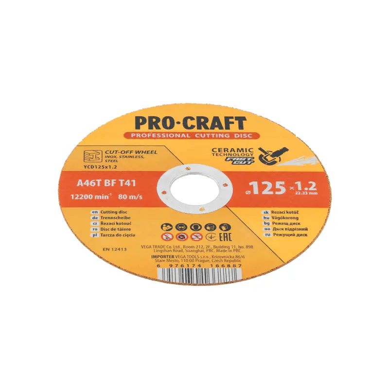 Keramický rezný kotúč Procraft YСD125x1.2 | YCD125x1.2