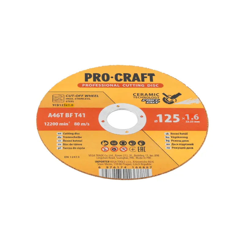 Keramický rezný kotúč Procraft YСD125x1.6 | YCD125x1.6