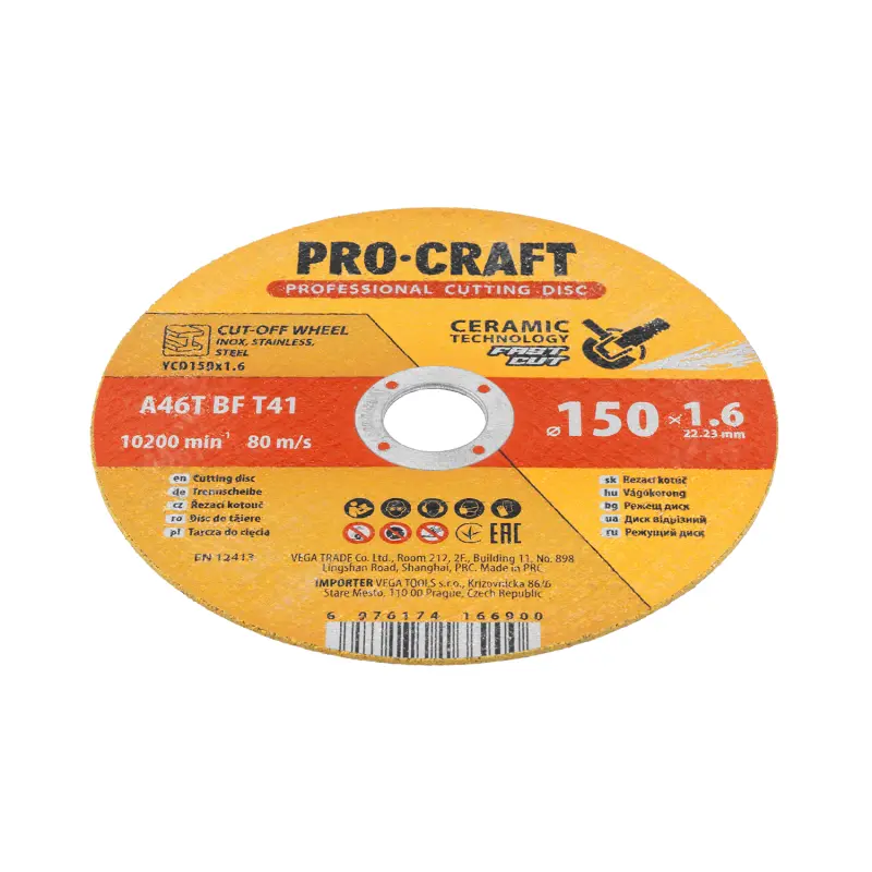 Keramický rezný kotúč Procraft YСD150x1.6 | YCD150x1.6