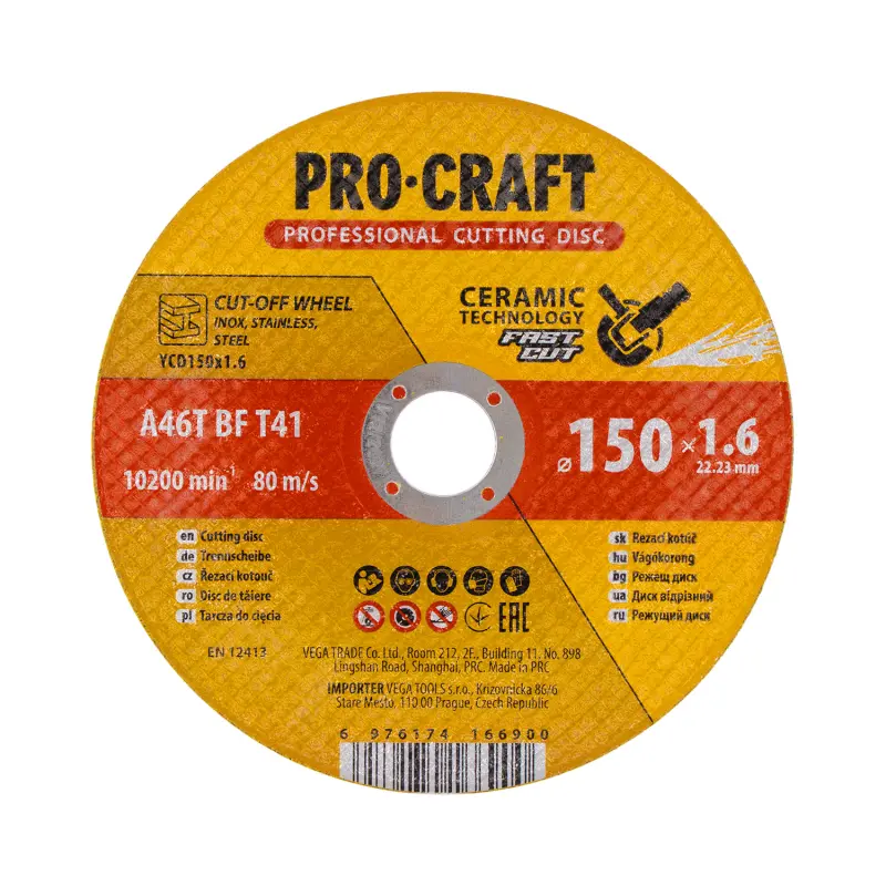 Keramický rezný kotúč Procraft YСD150x1.6 | YCD150x1.6
