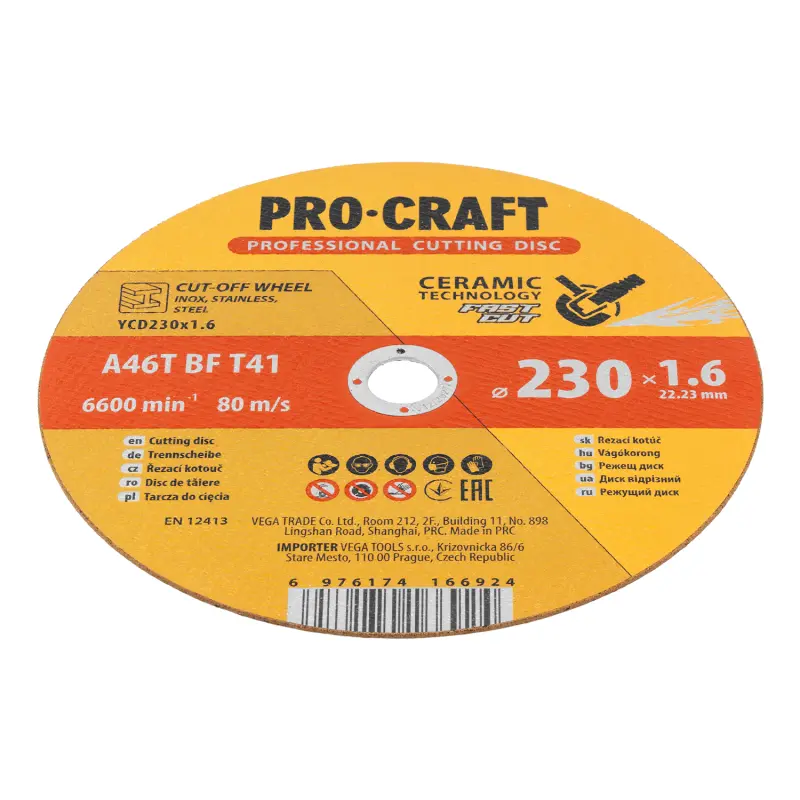Keramický rezný kotúč Procraft YСD230x1.6 | YCD230x1.6
