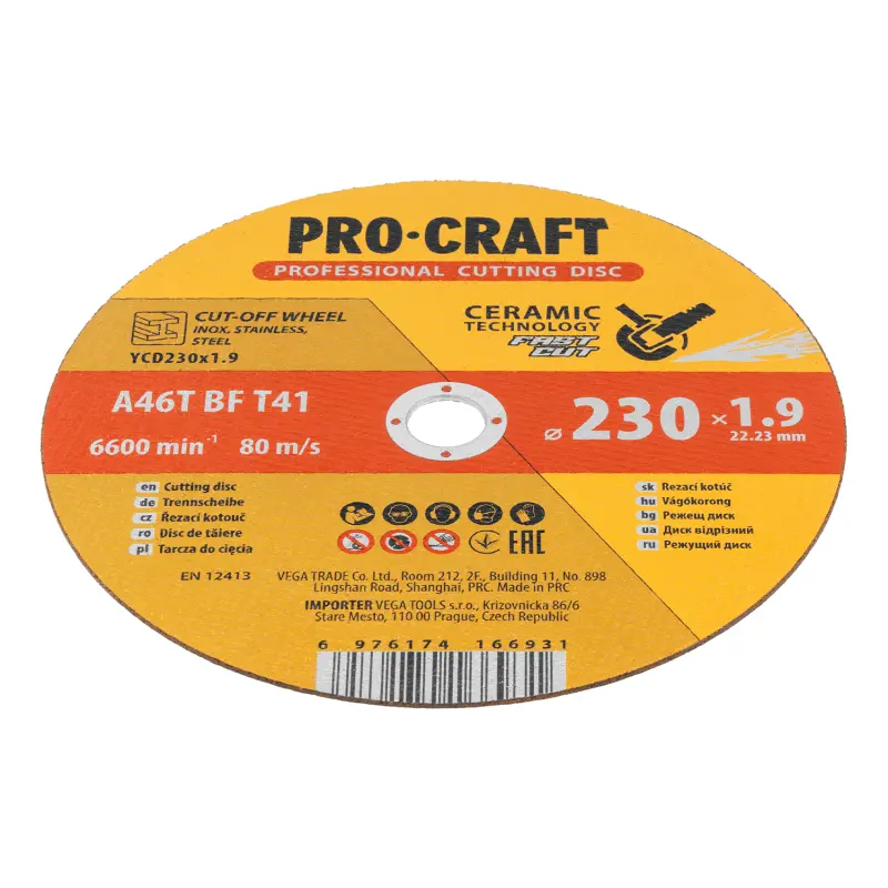 Keramický rezný kotúč Procraft YСD230x1.9 | YCD230x1.9