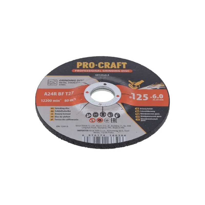 Brúsny kotúč na kov Procraft GD125x6.0 | GD125x6.0