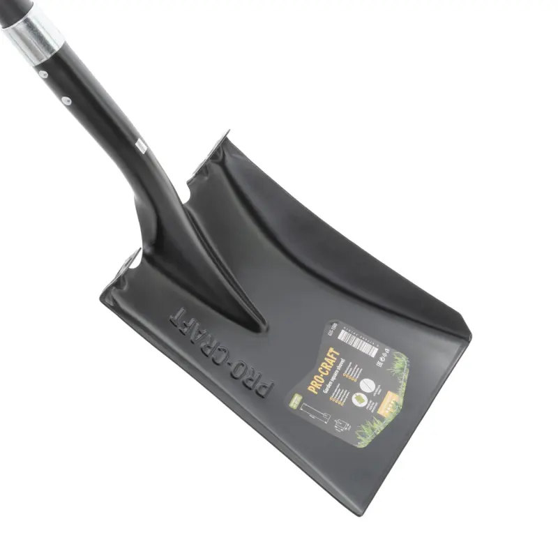 Lopata rovná kovaná rycí 23cm (nášlapy) se sklolaminátovou násadou 150cm Procraft GSS-1500